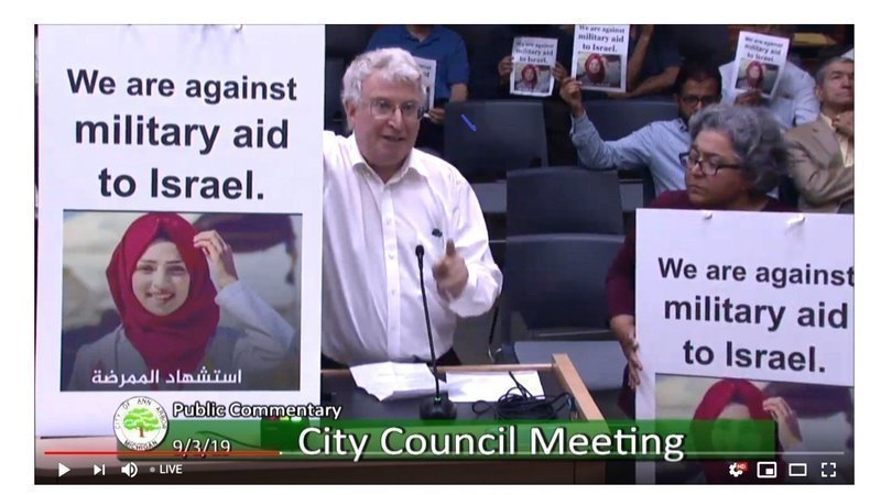 Dr. Mozhgan has petitioned Ann Arbor City Council for a resolution against military aid to Israel.